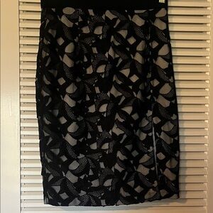 Sachin + Babi Black Lace Pencil Skirt